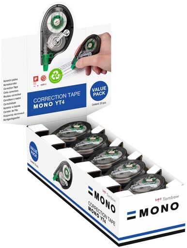 [CT-YT4-20] C/20 CINTA CORRECTORA TOMBOW 4,2MMX10M