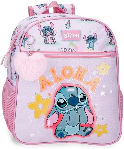 MOCHILA ADAPTABLE 30CM STITCH YOU &amp;ME