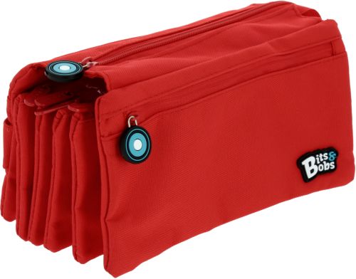 PORTATODO CUADRUPLE PLANO BITS &amp;BOBS ROJO 23X12 CM