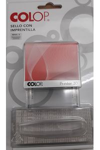 SELLO AUTOMATICO PERSONALIZABLE 5 LINEAS COLOR NEGRO