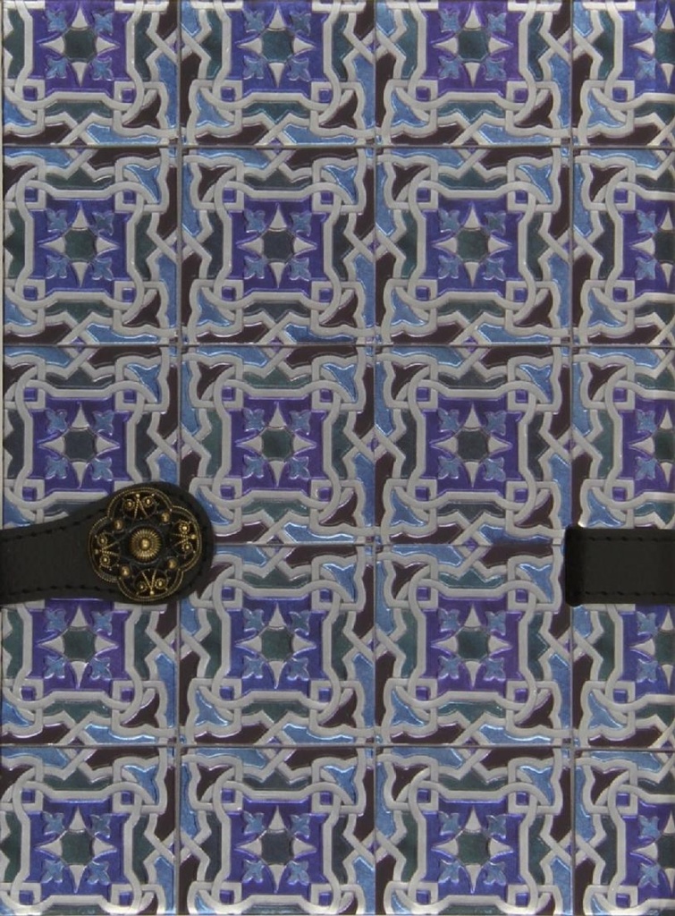 Cuaderno azulejos Portugal azul broche
