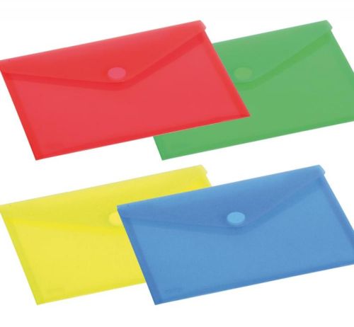 PAQ/10 CARPETA SOBRE A5 CIERRE VELCRO PP AMARILLO
