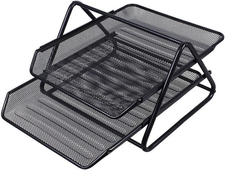 BANDEJA DOBLE REJILLA NEGRO