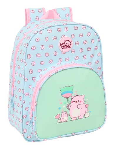 MOCHILA INFANTIL ADAPTABLE CARRO PEMBE THE PINK CAT 26x34x11cm