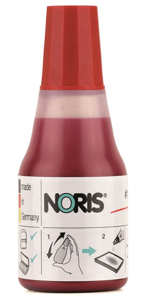 BOTE TINTA NORIS 110S 25ML ROJO