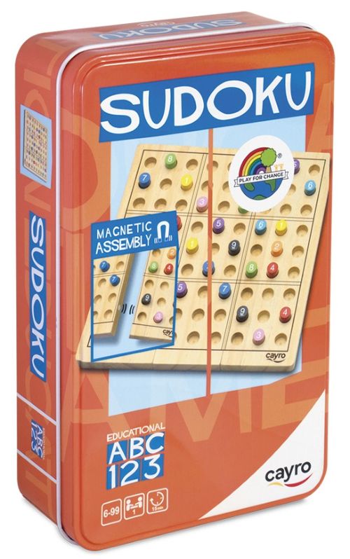 SUDOKU METAL BOX MADERA