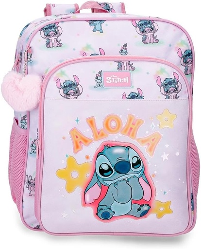 MOCHILA ADAPTABLE 40CM STITCH YOU AND ME