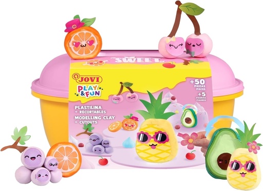[2202] Cofre de plastilina sweet con complementos y recortables