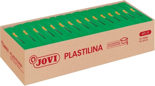 C/15 TACOS PLASTILINA JOVI 72 GRANDE 350G. VERDE CLARO