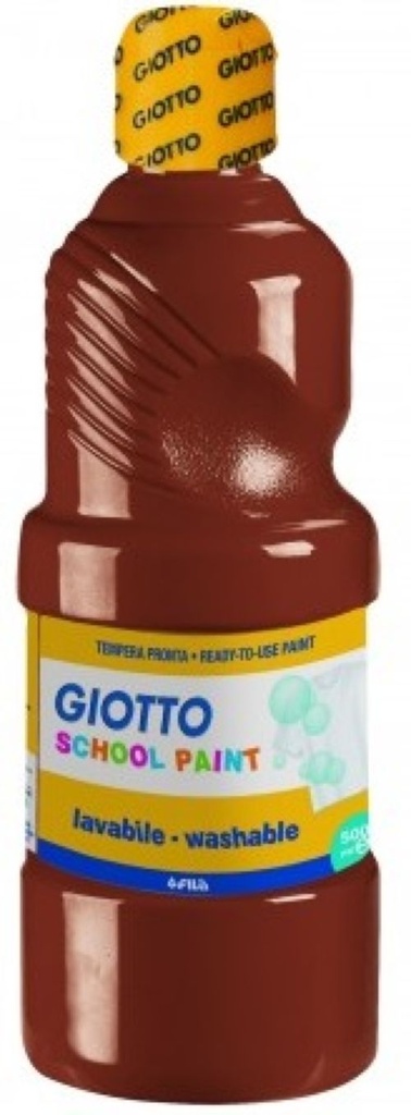 Bote témpera escolar Giotto 500ml marrón