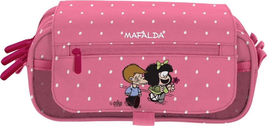 PORTATODO TRIPLE CON SOL MAFALDA FRIENDS 22,5x12x14cm