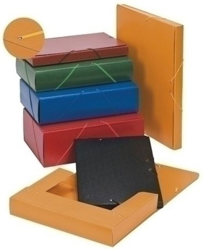 [379BM31] CARPETA PROYECTOS CARTON FORRADO L.9 CM AMARILLO