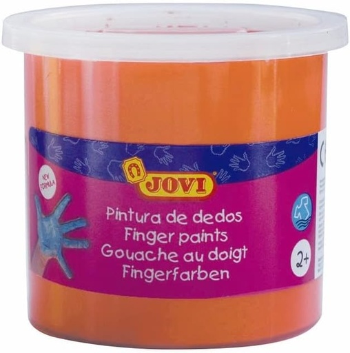 ESTUCHE 5 BOTES PINTURA DEDOS JOVI 125ML NARANJA