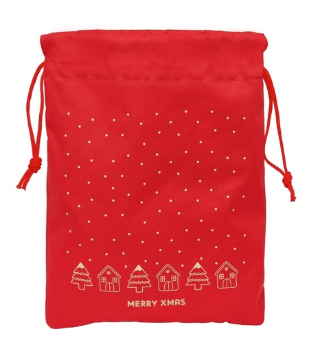 SAQUITO PLANO CASITAS MERRY XMAS 26x34x1cm