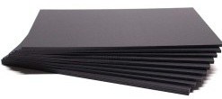 PAQ/24 CARTON PLUMA 50X70 5MM NEGRO