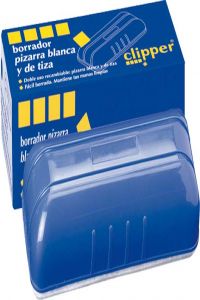 [PP0198] BORRADOR PIZARRA BLANCA Y NEGRA CLIPPER