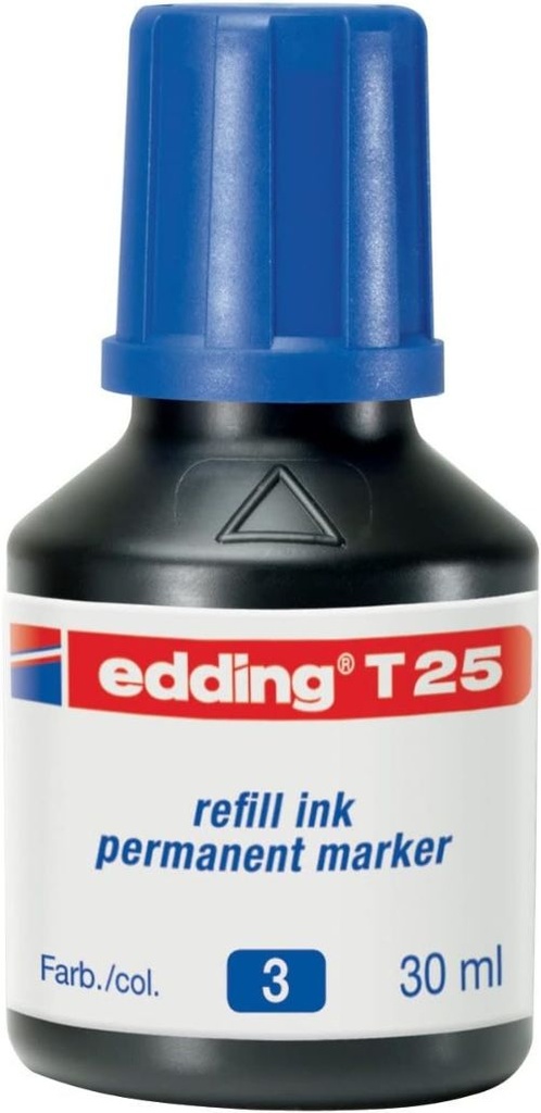 Bote de tinta rotulador t-25 30ml azul