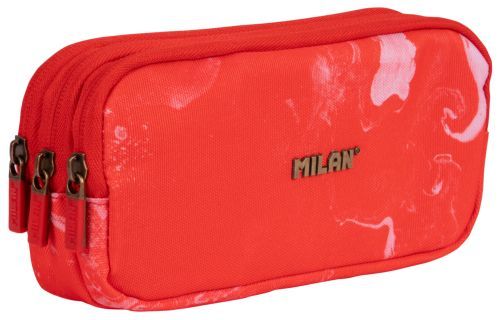 [081135LVR] PORTATODO TRIPLE SERIE LAVA ROJO 22X11X6,5CM