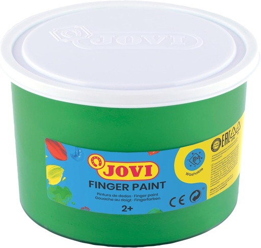 [56117] Bote pintura de dedos 500ml verde