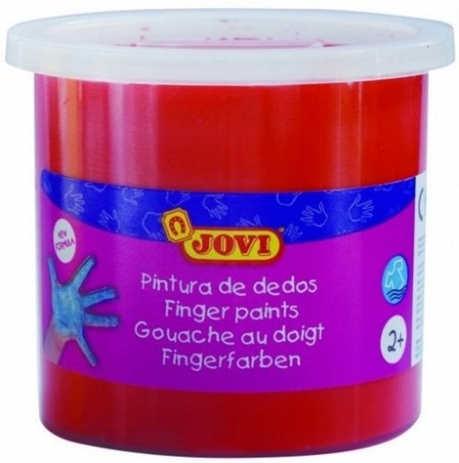 [56007] ESTUCHE 5 BOTES PINTURA DEDOS JOVI 125ML BERMELLON