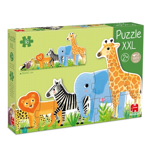 Puzzle XXL decreciente selva Mar Ferrero 16 piezas