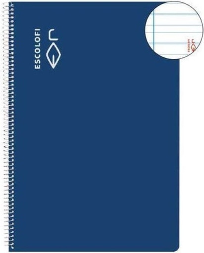 PAQ/5 BLOC CUARTO 50H 70G. PAUTA MONTESSORI 5 AZUL