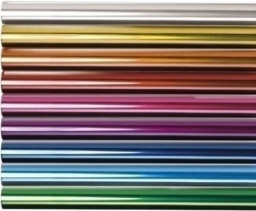 Rollo 25 hojas microperforadas papel celofan 0,5x16,25m rosa