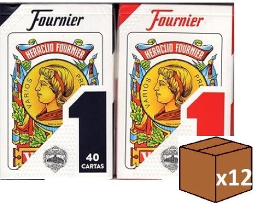 (PACK 12U.) 50 NAIPES ESPAÑOLES Nº1 ESTUCHE CARTON