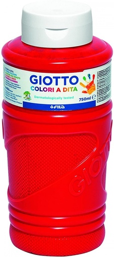 BOTE PINTURA DEDOS GIOTTO 750ML ROJO