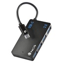 ADAPTADOR USB-C A 4 PUERTOS USB 3.0 HUB PC/MAC