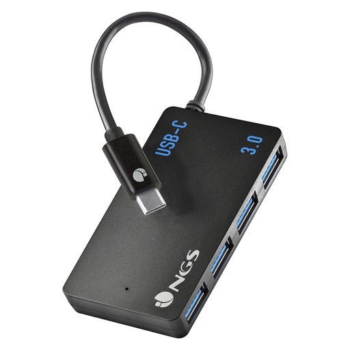 [NGS-HUB-0100] ADAPTADOR USB-C A 4 PUERTOS USB 3.0 HUB PC/MAC