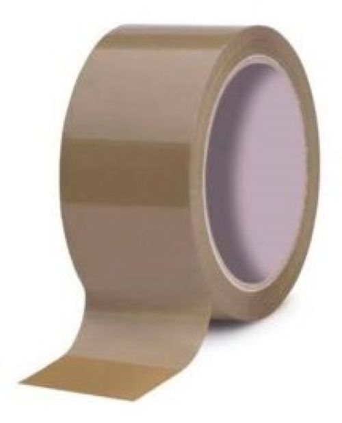 PAQ/6 ROLLO CINTA EMBALAJE MARRON 132MX48CM