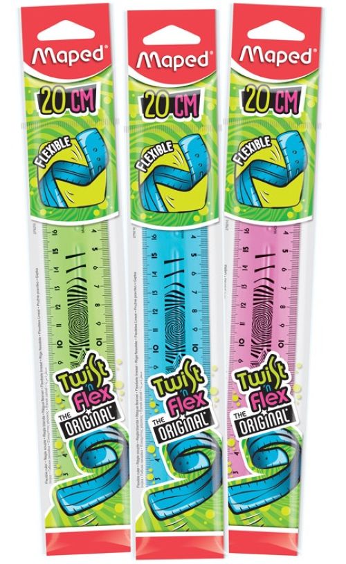 Regla flexible 20 cm twist'n flex maped