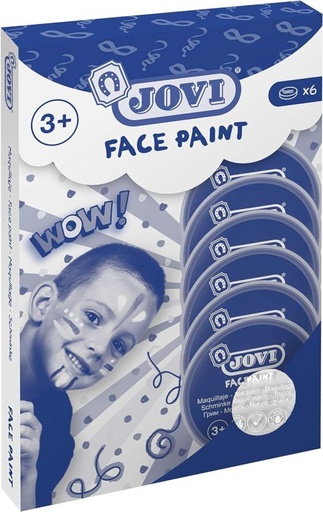 [17101] ESTUCHE 6 BOTES DE PINTURA FACIAL 8ML BLANCO