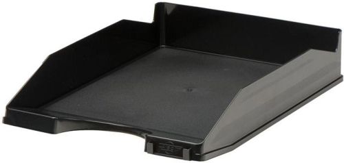 BANDEJA SOBREMESA APILABLE PLASTICO RECICLABLE NEGRA