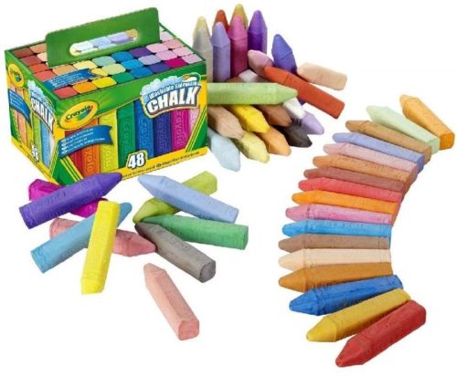 ESTUCHE 48 MAXI TIZA DE SUELO LABABLE CRAYOLA