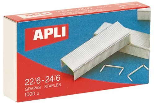 C/10 cajas de 1000 grapas galvanizadas 22/6-24/6 apli