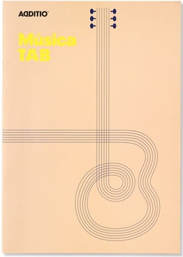 Cuaderno a4 musica tap para guitarra additio