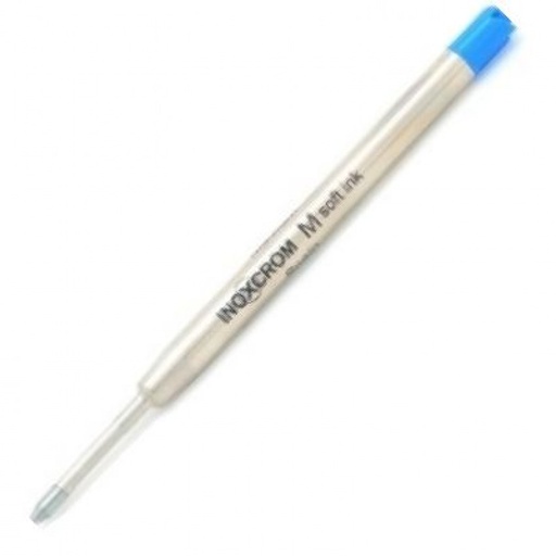 [41501003] C/25 RECAMBIO METALICO BOLIGRAFO INOXCROM IN-IN AZUL 1MM