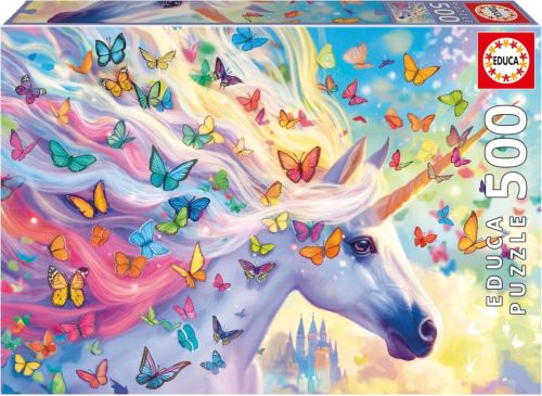 PUZZLE 500 PIEZAS UNICORNIO ARCOIRIS