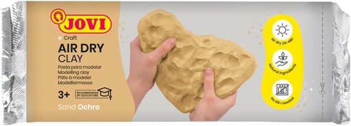 [85O] Pasta para modelar air dry clay jovi 500g ocre