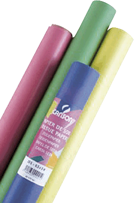 ROLLO PAPEL SEDA 50X500CM 20G NEGRO CANSON
