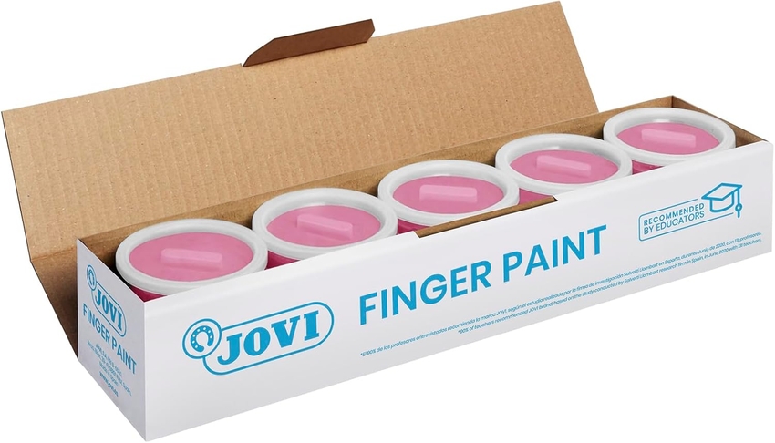 ESTUCHE 5 BOTES PINTURA DEDOS JOVI 125ML MAGENTA
