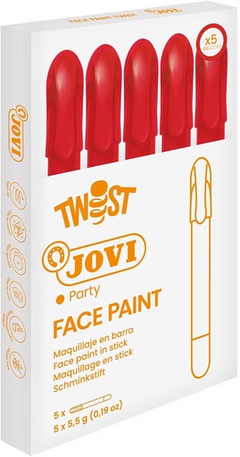 [19105] ESTUCHE 5 STICKS DE MAQUILLAJE JOVI ROJO