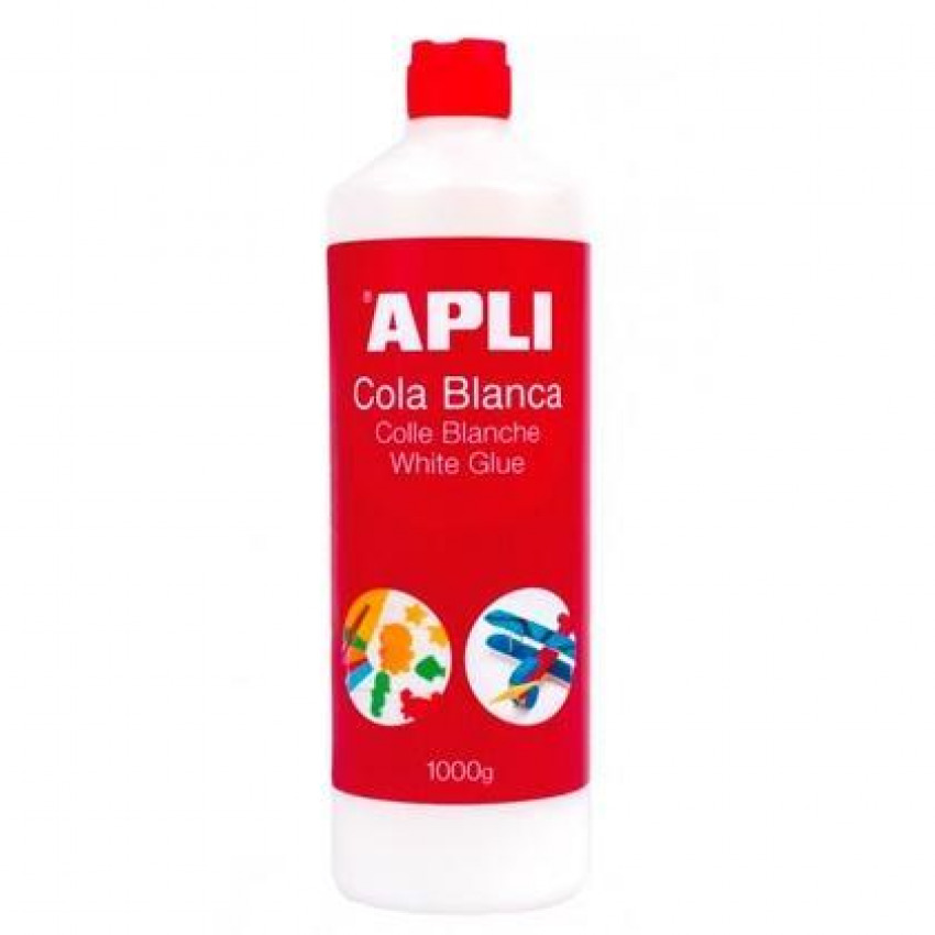 BOTE PEGAMENTO COLA BLANCA 1L APLI