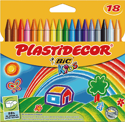 Estuche 18 ceras plastidecor