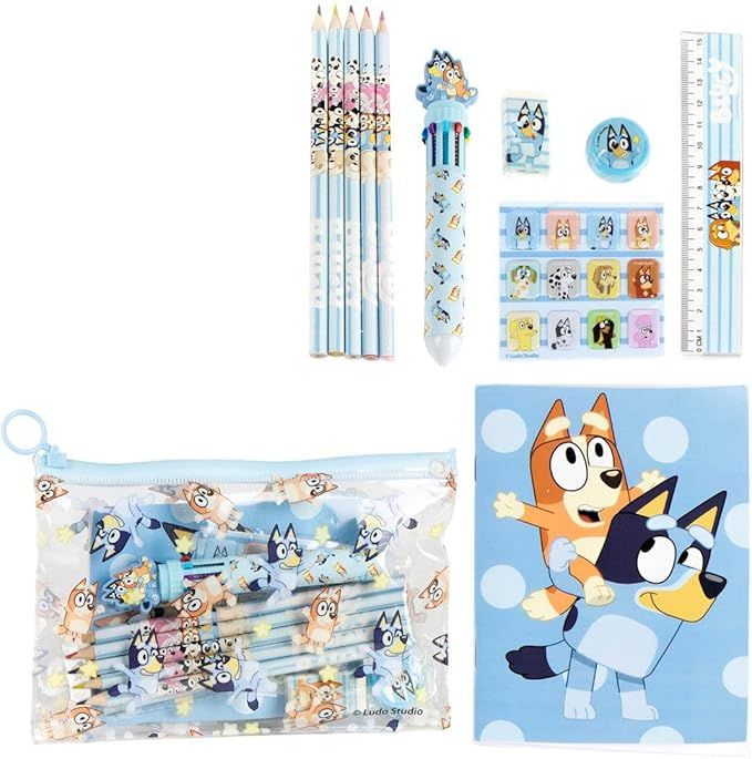 SET DE PAPELERIA ESCOLAR EVA BLUEY