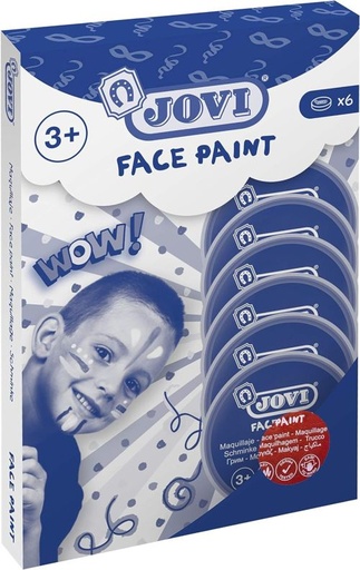 [17105] ESTUCHE 6 BOTES DE PINTURA FACIAL 8ML ROJO