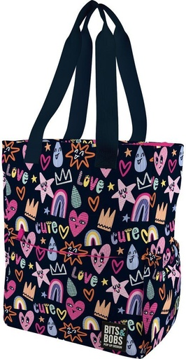 BOLSA TELA B&amp;B CUTE 31x37,5x14cm