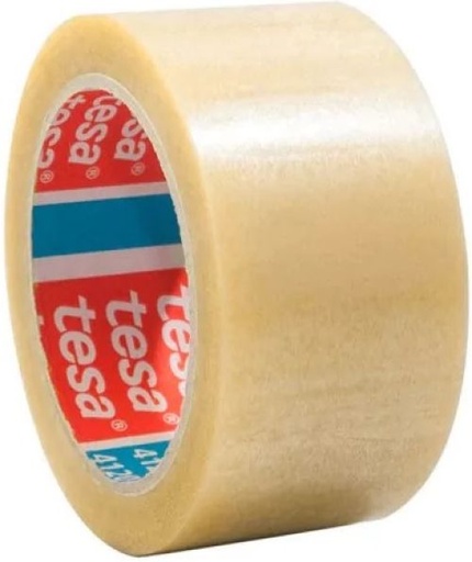 PACK 6 ROLLOS CINTA EMBALAJE PVC TRANSPARENTE 4120 66MX50MM